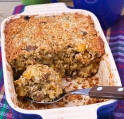 Baked Pumpkin Oatmeal for Christmas Morning